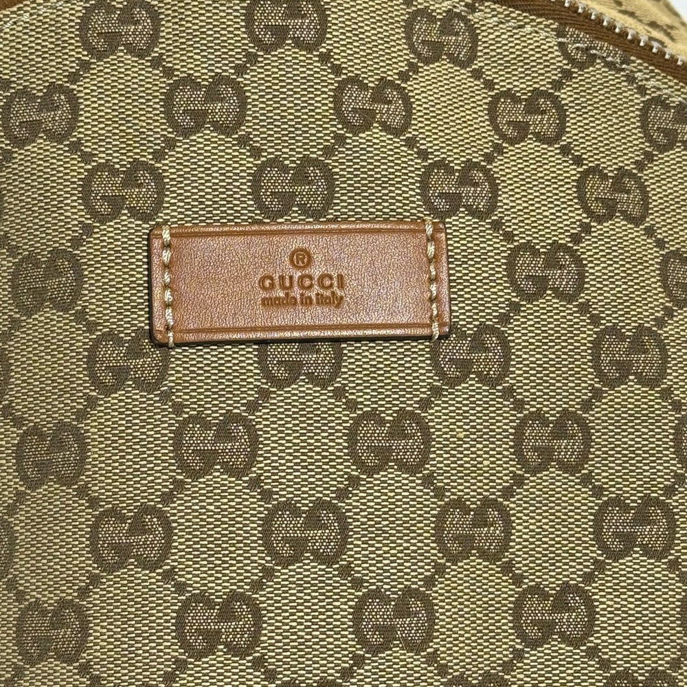 Gucci Beige and Brown GG Canvas Backpack - Picture 2 of 12
